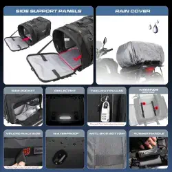 Rhinowalky4060b Bolsa de asiento para motocicleta 2