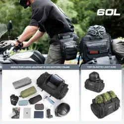 Rhinowalky4060b Bolsa de asiento para motocicleta 4