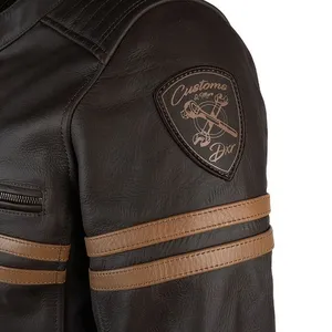 cazadora moto cuero DXR LEGEND CE detalle 2_