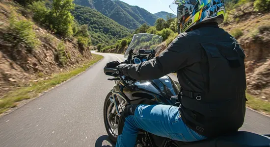 Pantalon tejano moto