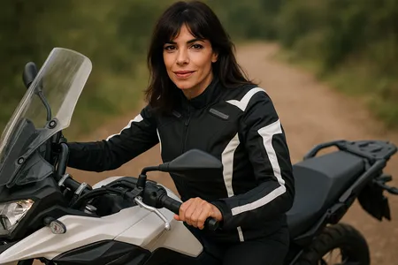 chaqueta apro entretiempo mujer moto